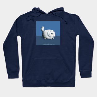 White Fat Cat Hoodie